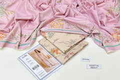 Pink Iznik Dhank 3 Pcs